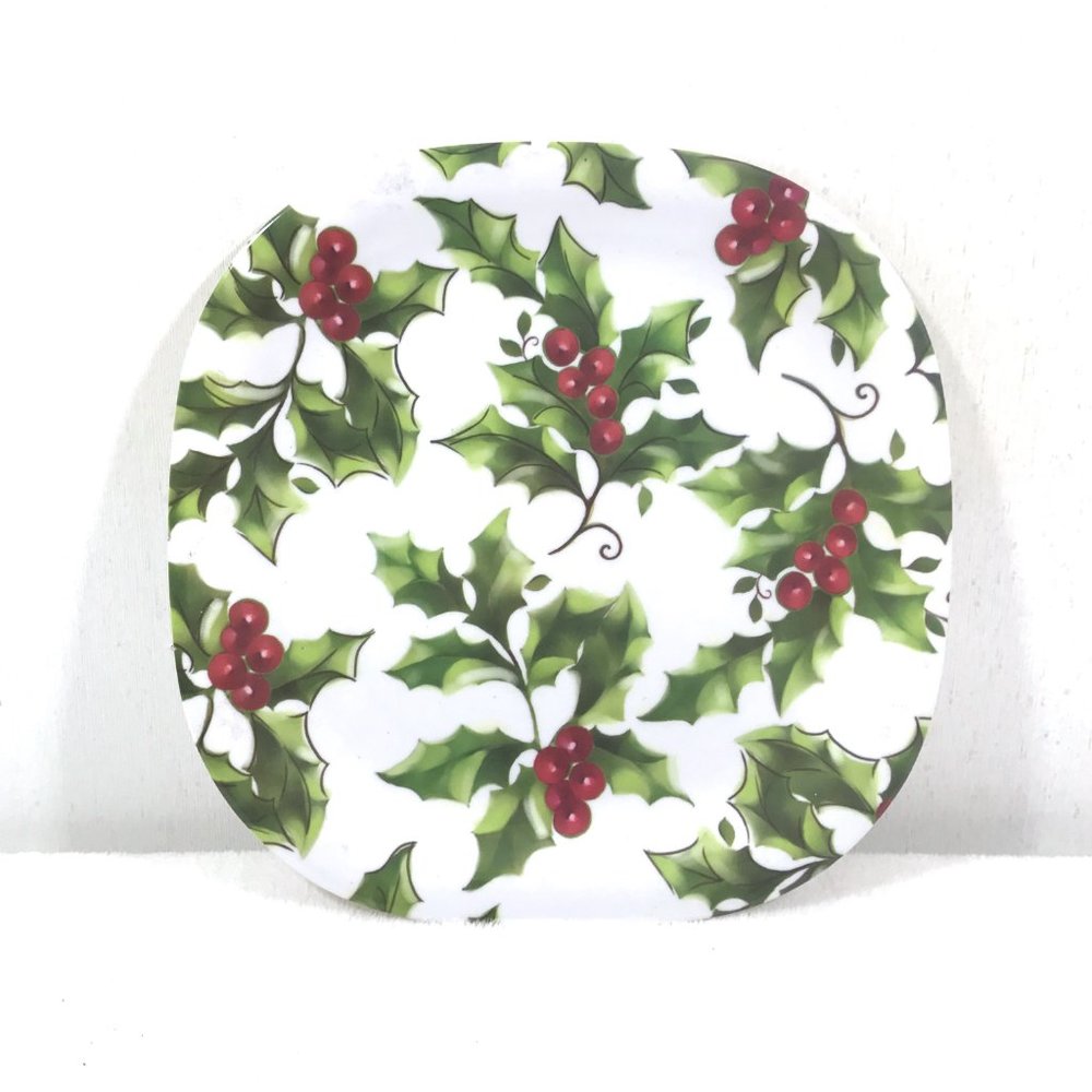 Square Christmas Plate Y2K FOUR STAR